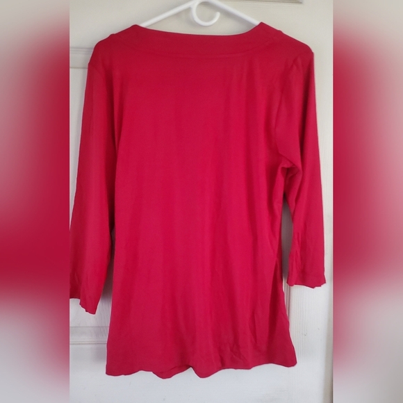 Lauren Ralph Lauren Black Label 1X Wrap Blouse 3/4 Sleeves NWT - Picture 4 of 6